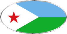 Banderas África Djibouti Oval 01 