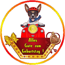 Messages Allemand Alles Gute zum Geburtstag Tiere 010 