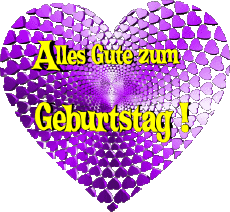 Messages German Alles Gute zum Geburtstag Herz 008 