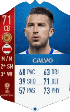 Multi Média Jeux Vidéo F I F A - Joueurs Cartes Costa Rica Francisco Calvo 