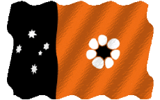 Fahnen Ozeanien Australien Northern Territory Welligkeit 