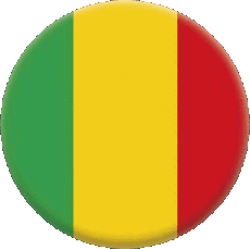 Fahnen Afrika Mali Runde 