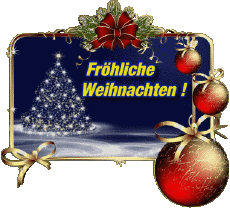 First Name - Messages Mensajes - German Fröhliche  Weihnachten Série 08 