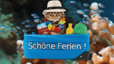 Messages German Schöne Ferien Animated Background 006 
