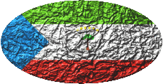 Drapeaux Afrique Guinée Equatorial Ovale 01 