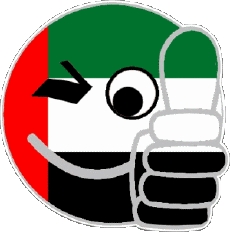 Drapeaux Asie Emirats Arabes Unis Smiley - OK 