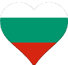 Banderas Europa Bulgaria Corazón 