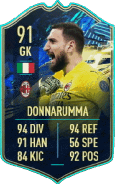 Multimedia Videospiele F I F A - Karten Spieler Italien Gianluigi Donnarumma 