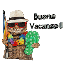 Nachrichten Italienisch Buone Vacanze Transparenter Hintergrund 30 