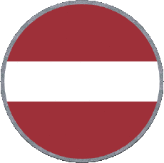 Drapeaux Europe Lettonie Rond 