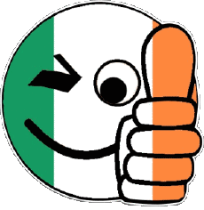 Drapeaux Europe Irlande Smiley - OK 