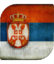Bandiere Europa Serbia Quadrato 