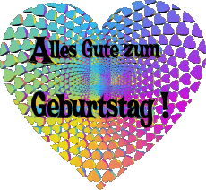 Messages German Alles Gute zum Geburtstag Herz 012 