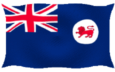 Fahnen Ozeanien Australien Tasmania Welligkeit 