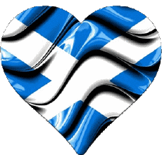 Banderas Europa Escocia Corazón 