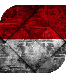 Drapeaux Europe Monaco Carré 