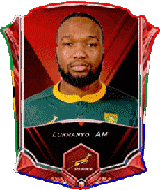 Sports Rugby - Joueurs Afrique du Sud Lukhanyo Am 