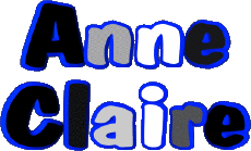 Vorname WEIBLICH - Frankreich A Zusammengesetzter Anne Claire 