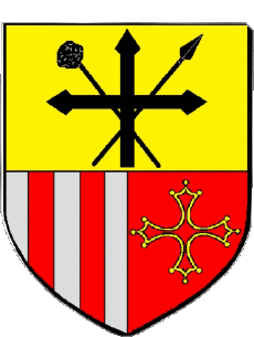 Blasone-Bandiere Francia Dipartimenti - Città 31 SAINT ORENS DE GAMEVILLE Blasone