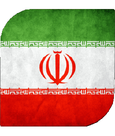 Bandiere Asia Iran Quadrato 