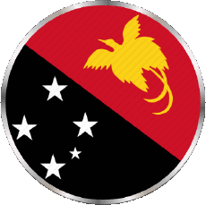 Bandiere Oceania Papua Nuova Guinea Tondo 