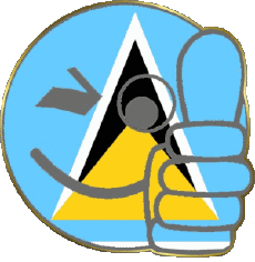 Bandiere America Santa Lucia Faccina - OK 