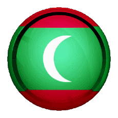 Drapeaux Asie Maldives Rond - Anneaux 