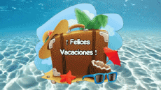 Messages Espagnol Felices Vacaciones Fond Animé 002 