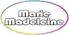 Nombre FEMENINO - Francia M Compuesto Marie Madeleine 