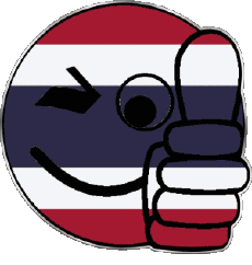 Bandiere Asia Thailandia Faccina - OK 