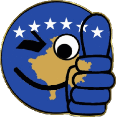 Banderas Europa Kosovo Smiley - OK 