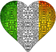 Flags Europe Ireland Heart 