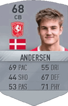 Multimedia Videospiele F I F A - Karten Spieler Dänemark Joachim Andersen 