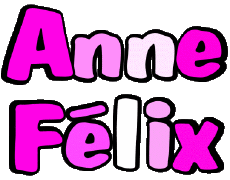 First Names FEMININE - France A Composed Anne Félix 