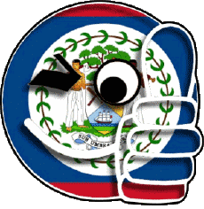 Drapeaux Amériques Belize Smiley - OK 