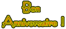 Mensajes Francés Bon Anniversaire Fluo - Neon 001 