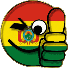 Drapeaux Amériques Bolivie Smiley - OK 