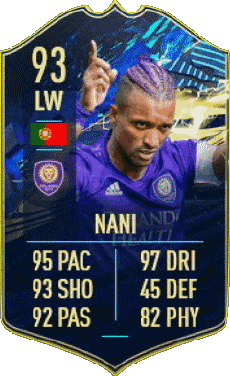 Multimedia Videospiele F I F A - Karten Spieler Portugal Luís Carlos Almeida da Cunha - Nani 