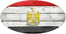 Fahnen Afrika Ägypten Oval 01 