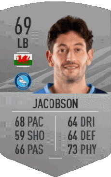 Multimedia Videogiochi F I F A - Giocatori carte Galles Joe Jacobson 