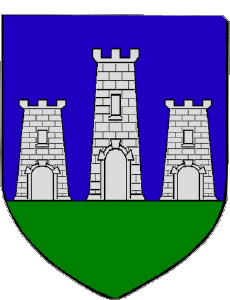 Fahnen Frankreich Abteilungen - Städte 09 LEZAT SUR LEZE 