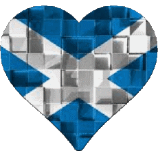 Fahnen Europa Schottland Herz 