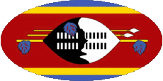 Drapeaux Afrique Eswatini Ovale 