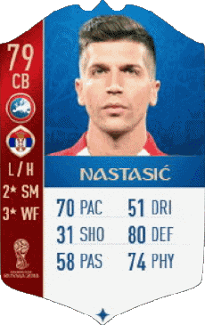 Multi Média Jeux Vidéo F I F A - Joueurs Cartes Serbie Matija Nastasic 
