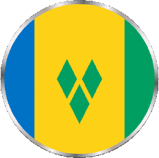 Flags America Saint Vincent and the Grenadines Round 
