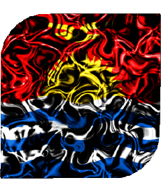 Drapeaux Océanie Kiribati Carré 