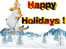 Messagi Inglese Happy Holidays Winter Serie 06 