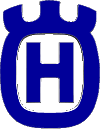1990-Transporte MOTOCICLETAS Husqvarna logo 