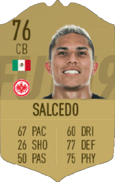 Videospiele F I F A - Karten Spieler Mexiko Carlos Salcedo 