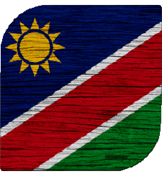 Bandiere Africa Namibia Quadrato 